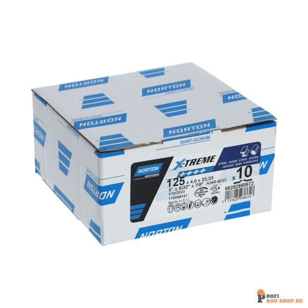 nortonschleifmittel/NORTON_schleifmittel_66252950672 Grinding wheel Angle Grinder Norton X-TREME LIFE-METAL INOX-125x4x22.23_192803